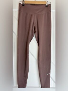 Nike Drifit Leggings Chocolate Brown Mauve Medium